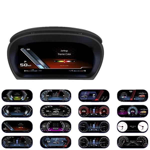 Digital Cockpit Instrument Cluster, Fuld Digital Skærm, Plug-and-Play Interface,Til E90 med HDMI