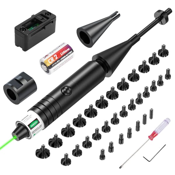 Boresighter Kit, Grøn Laser, 32 Adaptere,grøn lys