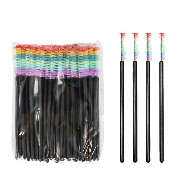 Øjenvippe Makeup Pensler, 50PCS Engangs, Ideel til Professionelt Brug,sort