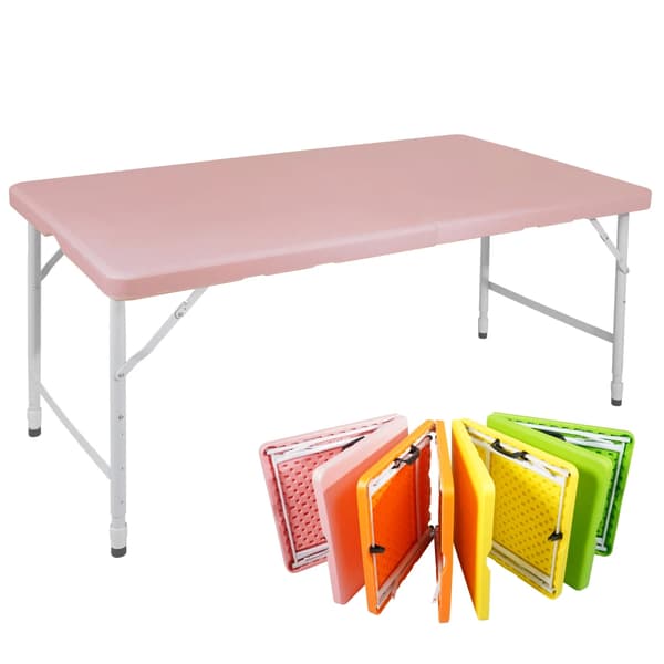 Fällbord, Justerbar Höjd, Stabil Design,Rosa