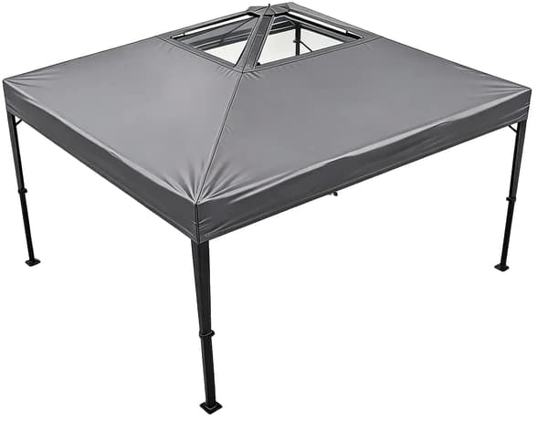 Gazebo Telt, Vandtæt Kappe, Værktøjsfri Opsætning,Grå