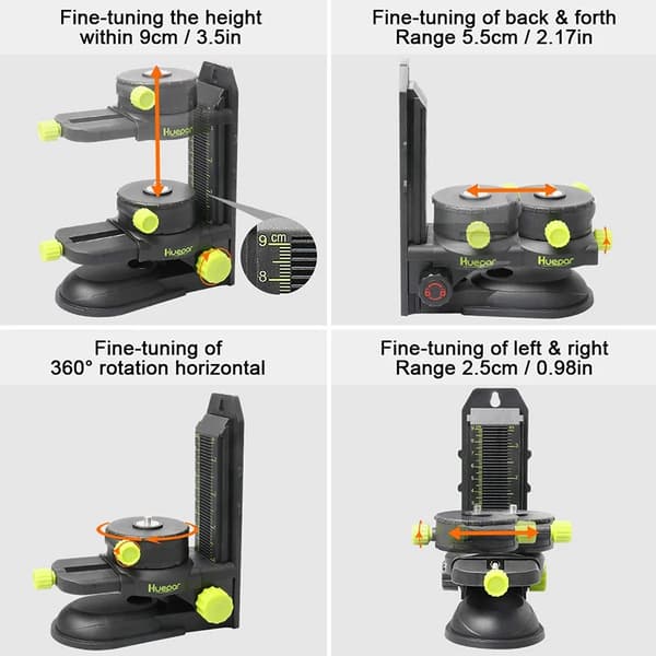 Laser nivåadapter, magnetisk bas, justerbar klämma,grön