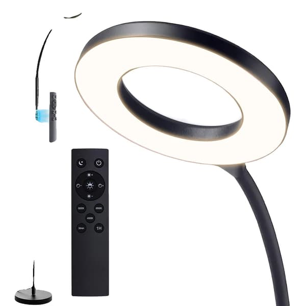 Gulvlampe, Justerbar Lysstyrke, Energi-Effektiv LED,sort