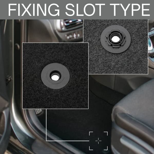 Mats, Lightweight Design, Compatible with Selected Vehicle Models, Black