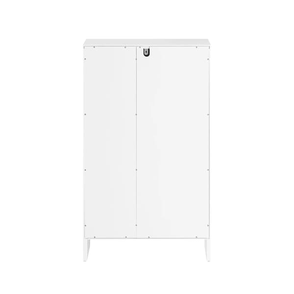 Badeværelsesskab, Justerbar Hylde, Pladsbesparende Design,HVID