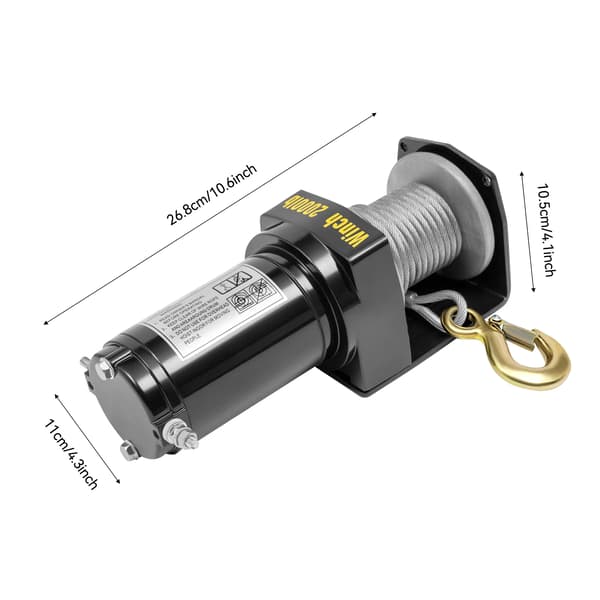 Elektrisk Løfteanlæg, 0,4KW Motor, Håndbetjent Controller,sort