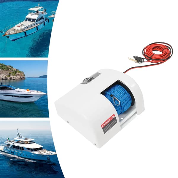 Elektrisk Ankerwinch, Højhastighedsdrift, Holdbart Design,HVID