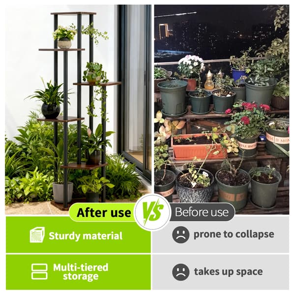 Blomsterställ, 6-nivådesign, robust konstruktion,M, Blomsterställning