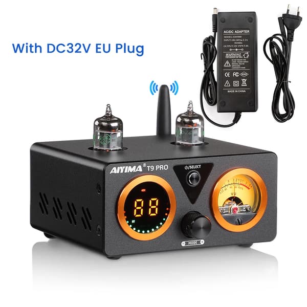 Bluetooth-forstærker, APTX HD-understøttelse, HiFi-stereostrøm, T9 PRO 32V EU