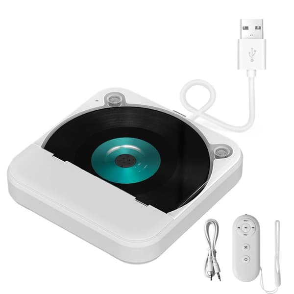 Extern CD-spelare, 8,8 tum skärm, USB- och AUX-kompatibilitet, stöder CD-format, antichockteknik, bärbar design