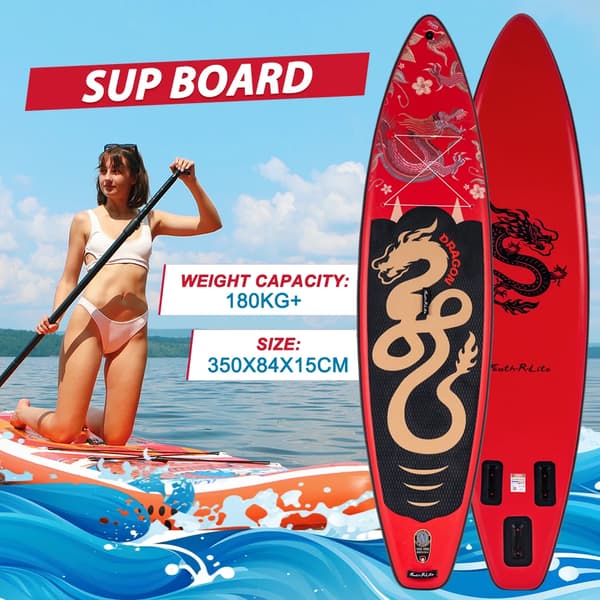 Stand Up Paddle Board, Letvægts, Inkluderer Tilbehør,Rød