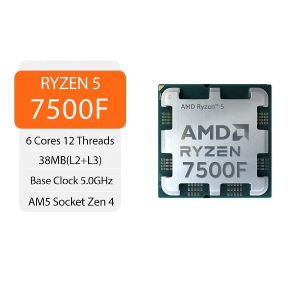 Processor, 6 kärnor, 12 trådar, 3,70 GHz basfrekvens, 5,0 GHz max boost-klocka, 32 MB L3-cache