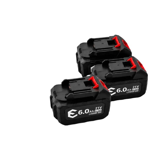 Uppladdningsbart litiumbatteri, 21V, 6000 mAh kapacitet,21V6.0-3PCS