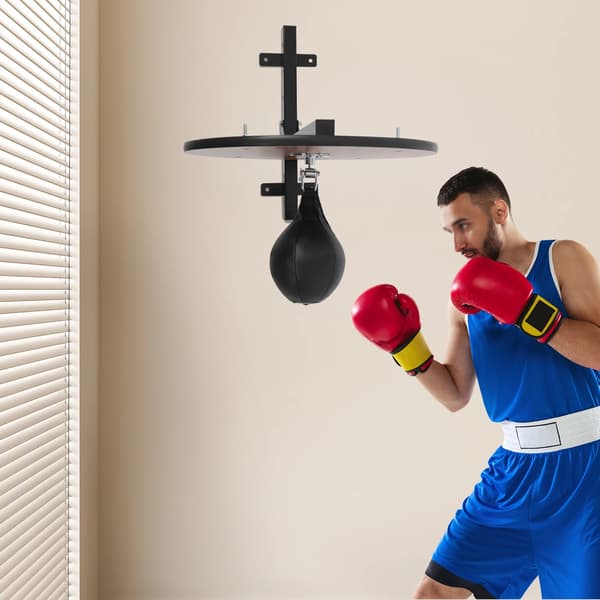 Speed Bag Plattform, Väggmonterad Design, Inkluderar Tillbehör,Träfärg