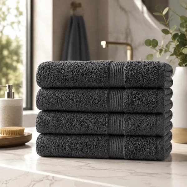 Ansigtshåndklæde, Moderne Design, Høj Absorbering,Anthracit