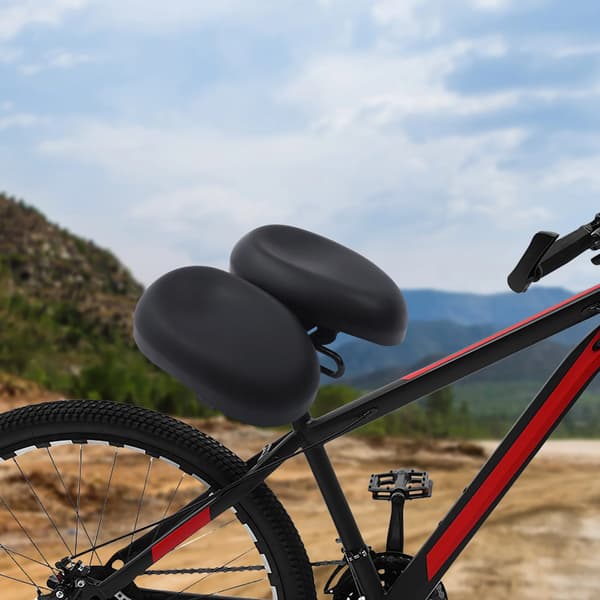 Cykelsæde, Ergonomisk Design, Stødabsorbering,sort
