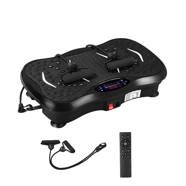 Vibrationsplade Maskine, 99 Hastighedsindstillinger, Bluetooth Højttaler,sort