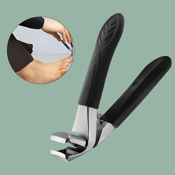 Negleplejeværktøjer, Ergonomisk Design, Holdbart Rustfrit Stål,Sort A