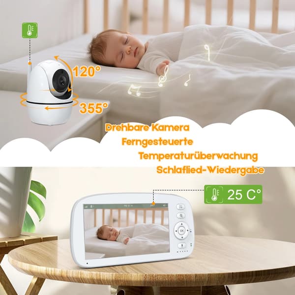 Babymonitor, HD-video, trådløs forbindelse,LM-L09