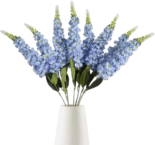 Konstgjorda Blommor, 5-pack, Heminredning,L-b, Blå