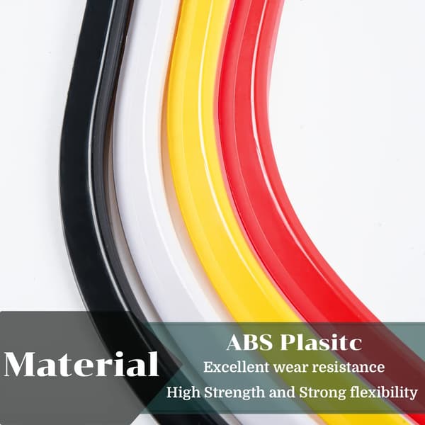 Rammeside Trim Dæksel, Holdbar ABS Plast, Nem Installation,sort