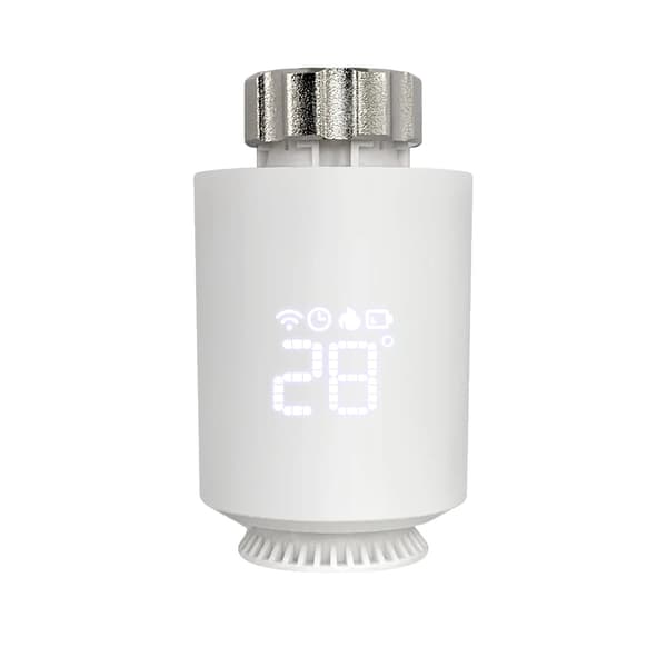 Smart TRV Radiatorventil, Styring med stemme, Programmerbar tidsplan,1 stk, 12V