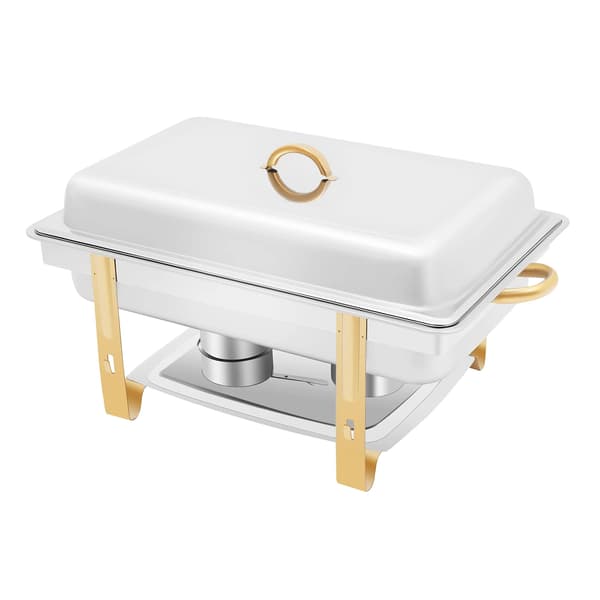 Chafing Dish, Rustfrit Stål, 9L Kapacitet,Sølv