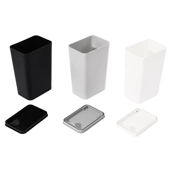 Sopkorg, Hållbar PP-plast, Set om 3,MULTI
