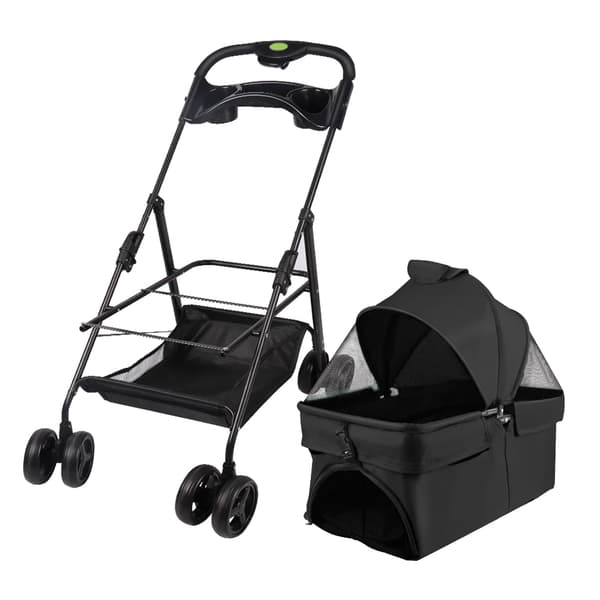 Barnvagn, Lättviktsdesign, Säkerhetsfunktioner,svart