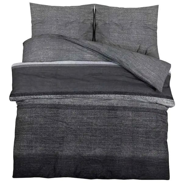 Sängkläder, Mjuk Bomullsmaterial, Elegant Linne Stil,Gris