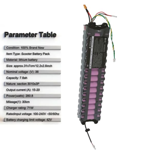 Batteripack, 7800mAh kapacitet, Smart BMS-teknik,7800mah