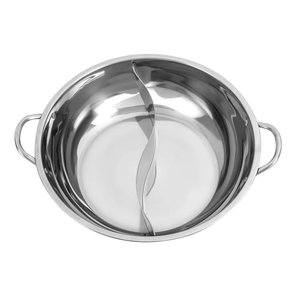 Hot Pot, Rustfrit Stål, Glaslåg,Sølv 34CM