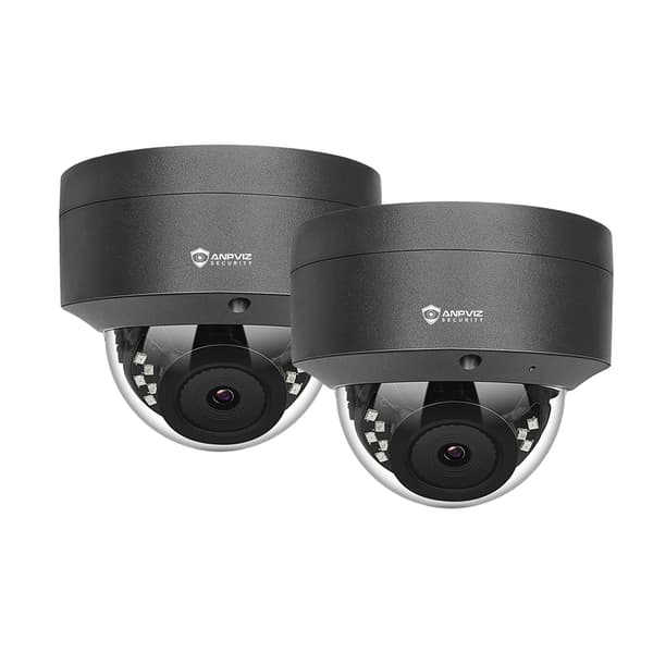 Domekamera, 5MP upplösning, AI humanoiddetektering,2.8mm-e, 2PC 5MP Grå