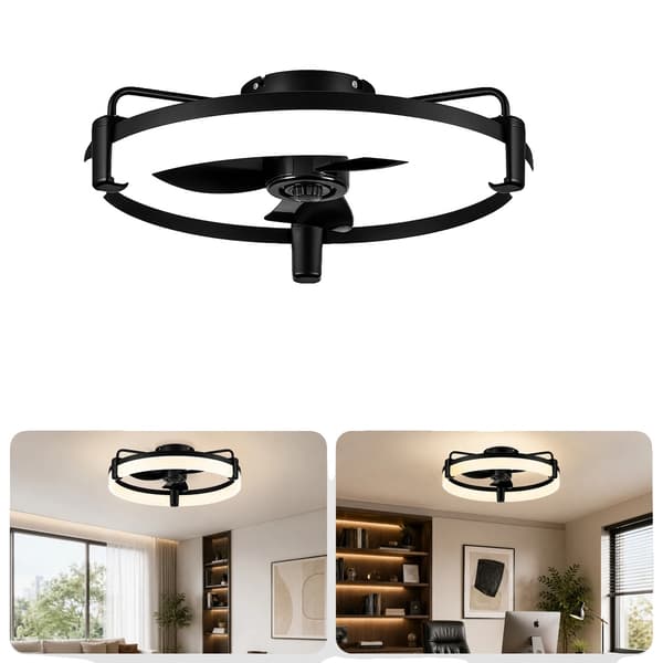 Loftventilator, Dæmpbart Lys, Vendbar DC Motor,51.5cm