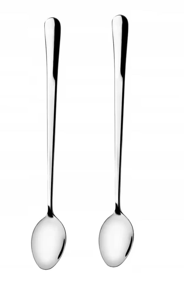 Teskedar, Elegant Design, Perfekt för Lattes och Desserter,Silver