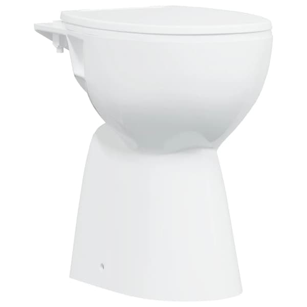Toilet, Siphon Spuling, Dual-Flush System,Hvid