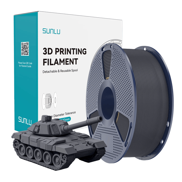 3D-printer filament, høj hastighed, pænt viklet,Grå