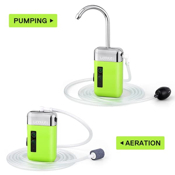 Automaattinen Ilmapumppu, 3 Tilaa, USB-Lataus,vihreä
