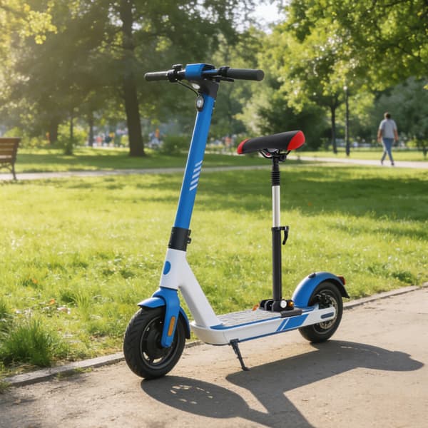 Elcykelsæde, Justerbar Højde, Letvægtsdesign,sort