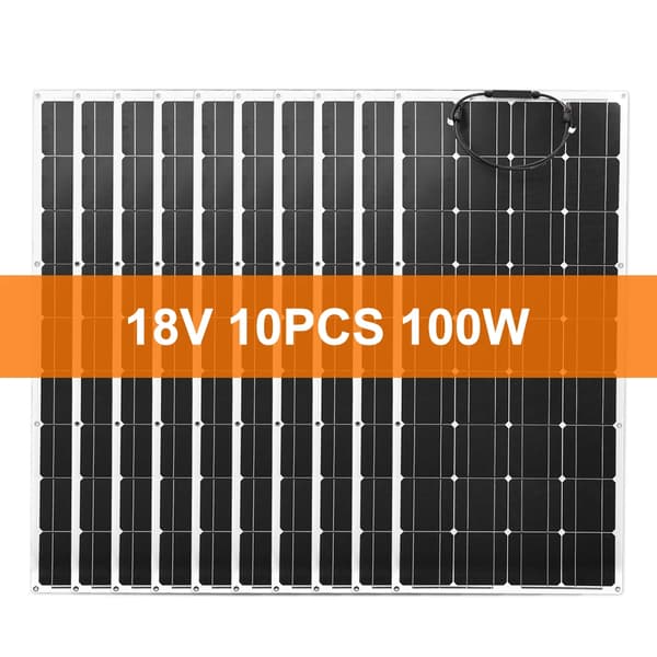 Solpanel, Fleksibelt Design, Høj Effektivitet,10PC 100w