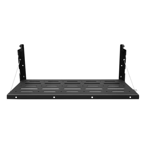Foldbart Spisebord, Holdbar Stål Konstruktion, Pladsbesparende Design,sort