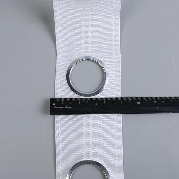 Gardinstang Øje Ringe, Holdbart Materiale, Moderne Stil,HVID-b, 5 meters