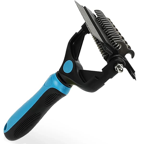 Børste til pleje, Uldfjerner, Ergonomisk design,Blå