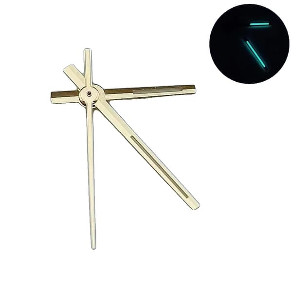 Klockhänder, Luminös Design, Hållbart Material,NEJ.8 guld