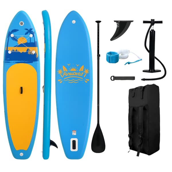 Surfbräda, Uppblåsbart Design, Maximal Belastning 195 kg+,335*84*15CM 31E
