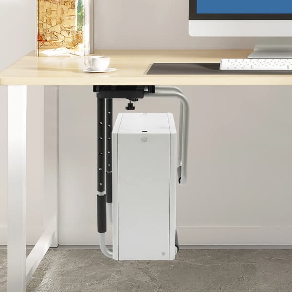PC-holder, justerbar pasform, holdbar konstruktion,sort