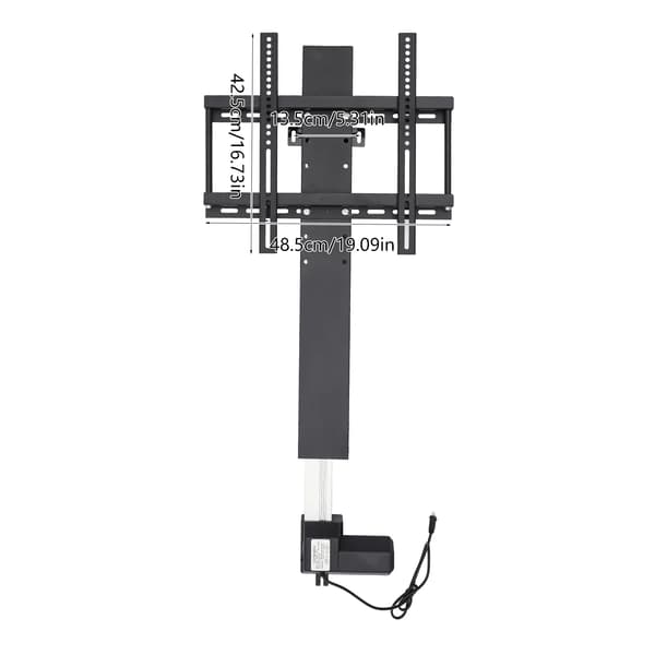 Automatisk TV-liftbeslag, Højdejusterbart, Robust Design,sort