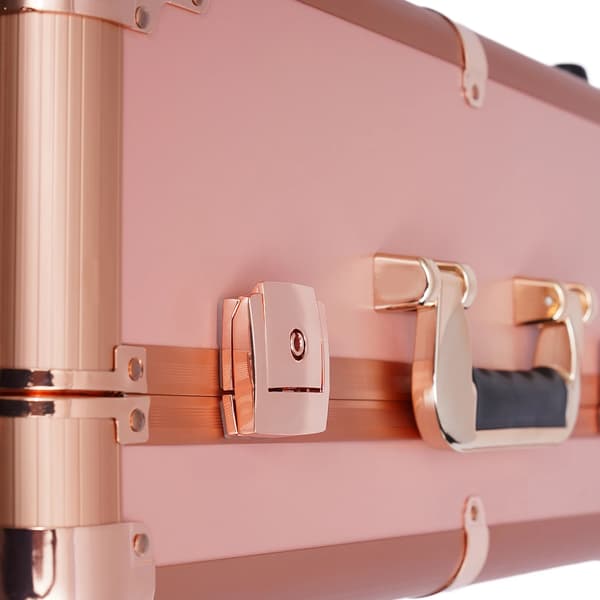 Makeup Taske, LED Lys, Holdbar Konstruktion,Rosen Guld