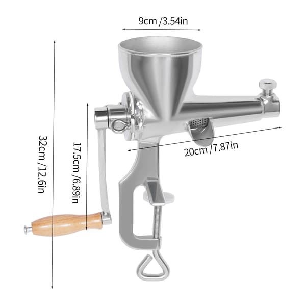 Juice Squeezer, Manuel Betjening, Holdbart Rustfrit Stål,Sølv