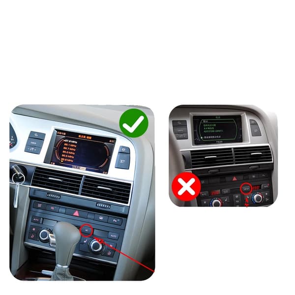 Trådløs CarPlay-interface, understøtter Android Auto, integration af bakkamera,AC-knap